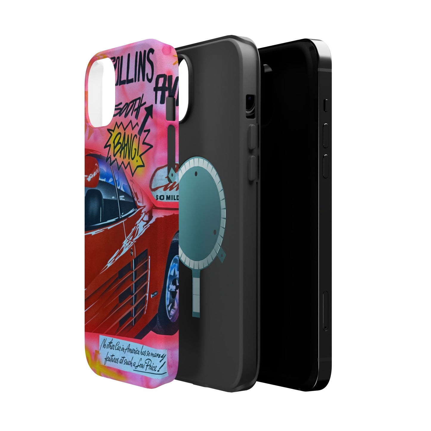MagSafe "miami momentos" airbrush iPhone case
