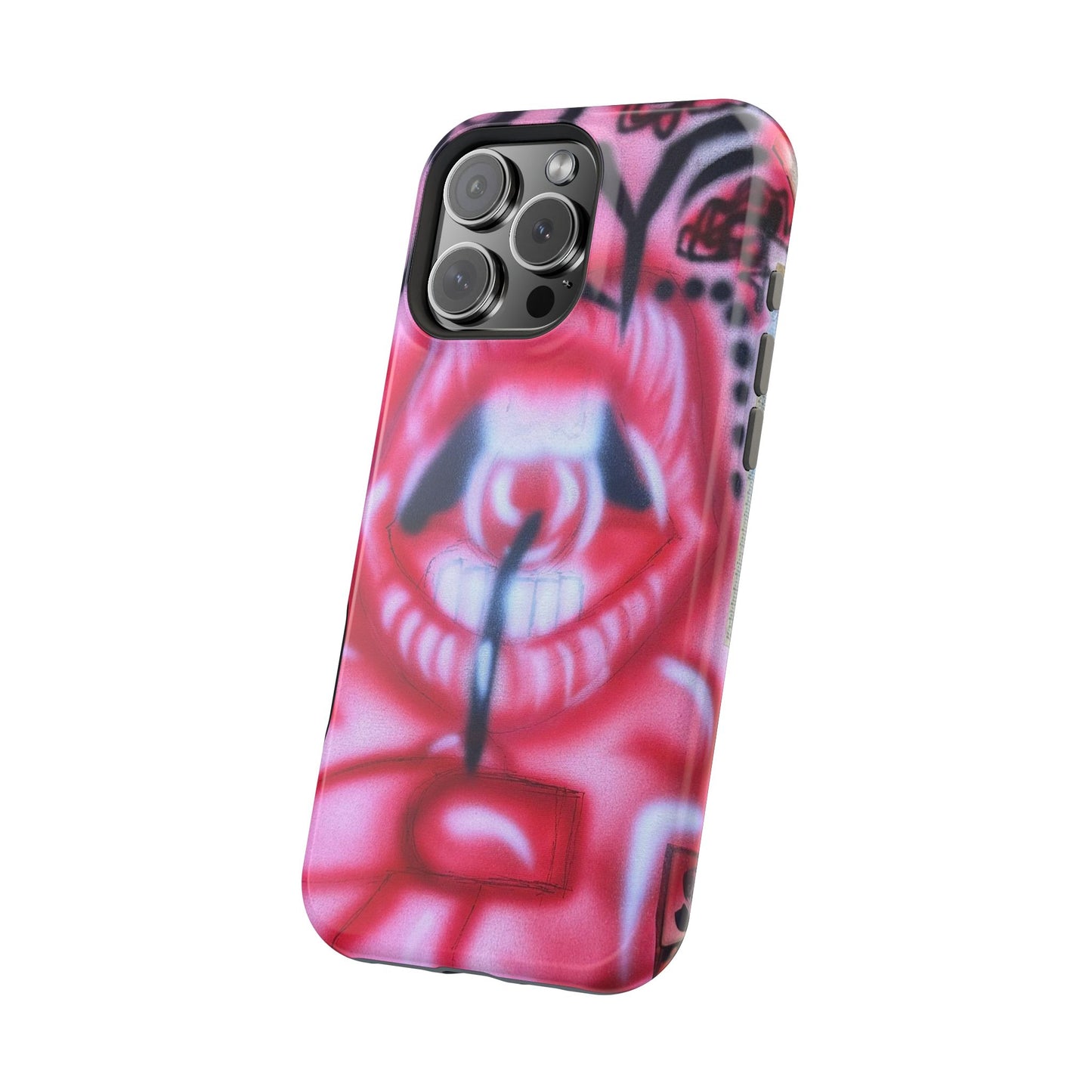 MagSafe "be happy, go lucky" Airbrush-iPhone-Hülle