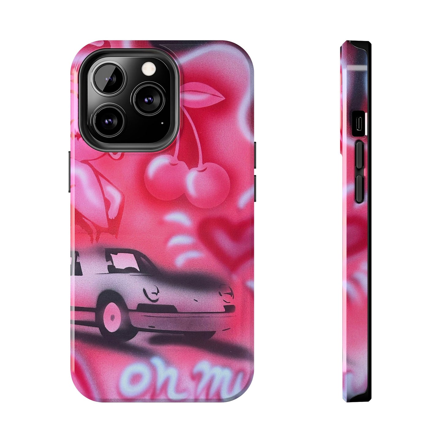 "on her way" airbrush iPhone case