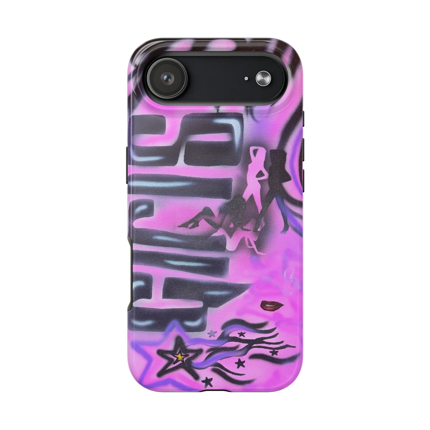 "neon nights" airbrush iPhone case