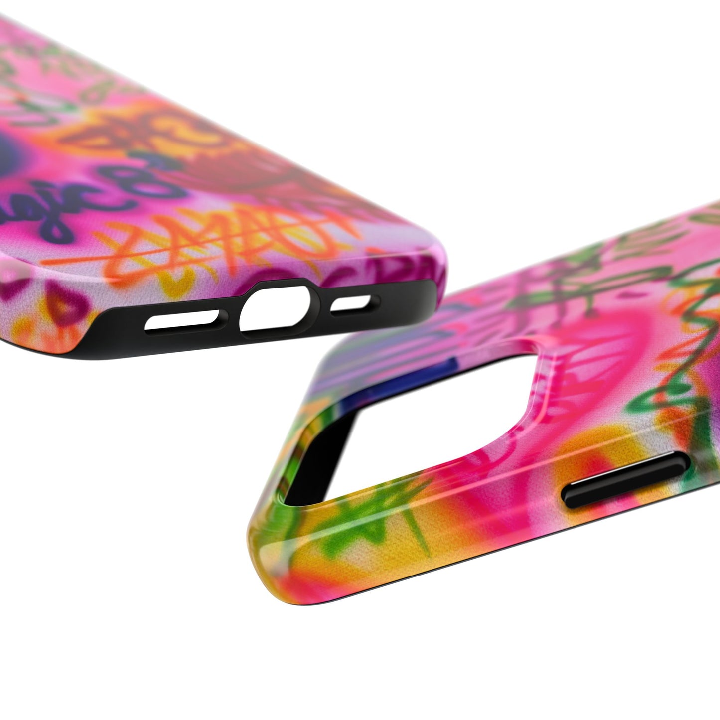 "colorful chaos" airbrush iPhone case
