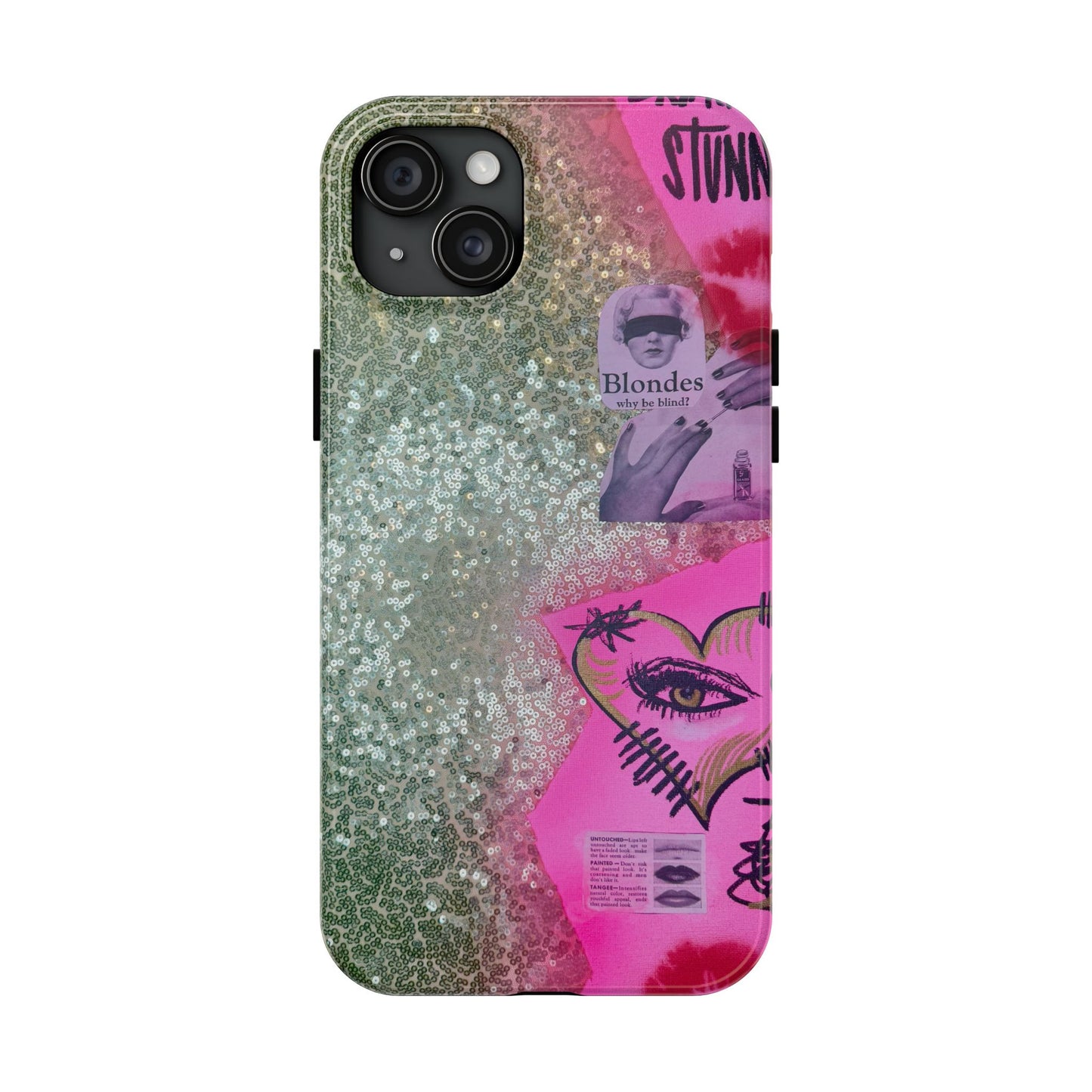 "glitter gloss" airbrush iPhone case