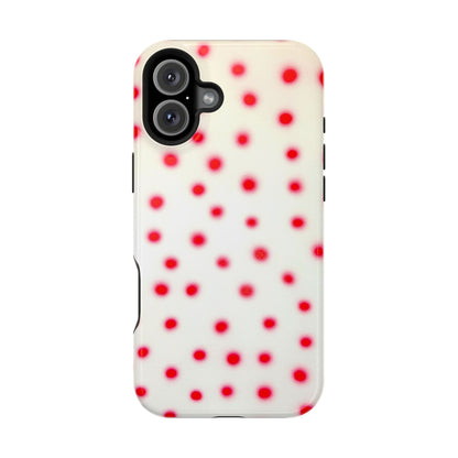 MagSafe "vanilla cherry polka dot" airbrush iPhone case