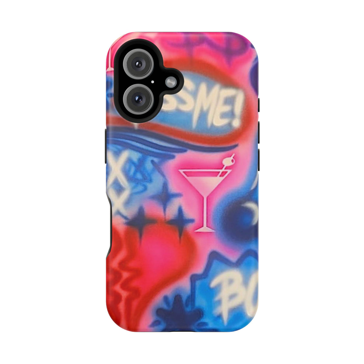 MagSafe "kiss me pt. 2" Airbrush iPhone Hülle