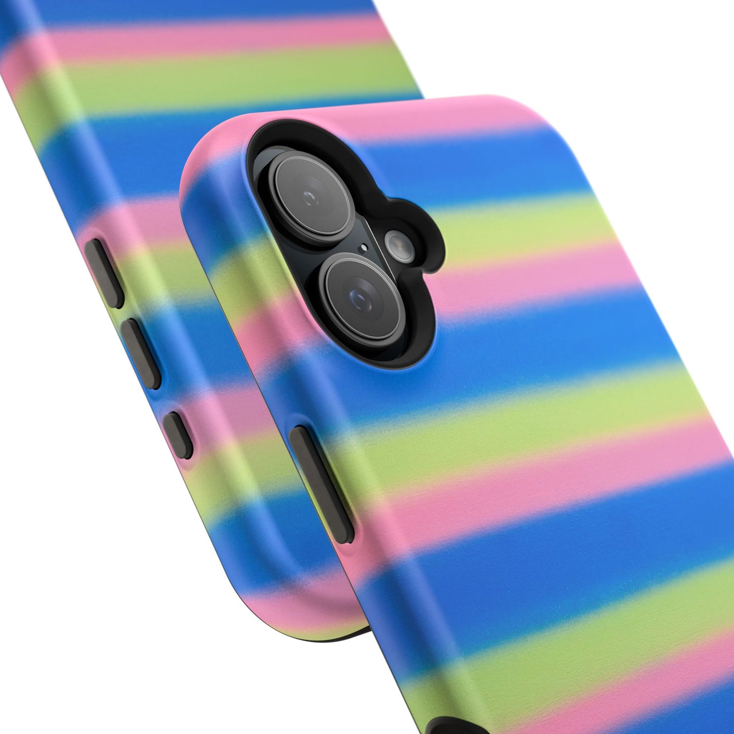 MagSafe "sherbet stripes" airbrush iPhone case