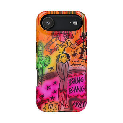 MagSafe "wild, wild west" airbrush iPhone case