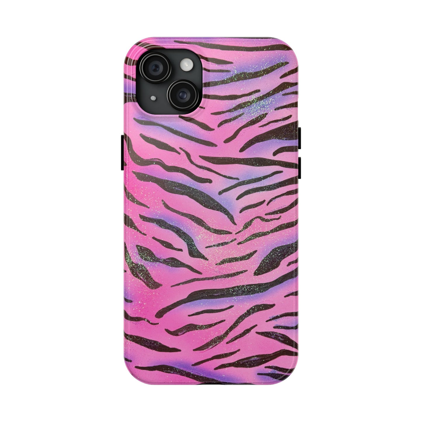 "glitter zebra" airbrush iPhone case