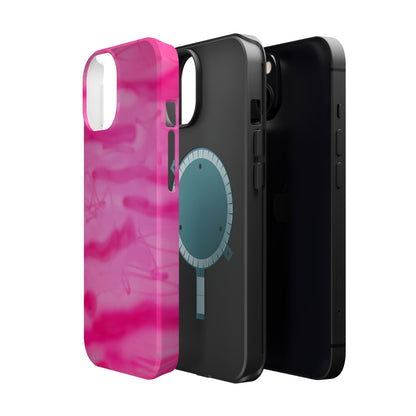 MagSafe "pink camo" airbrush iPhone case