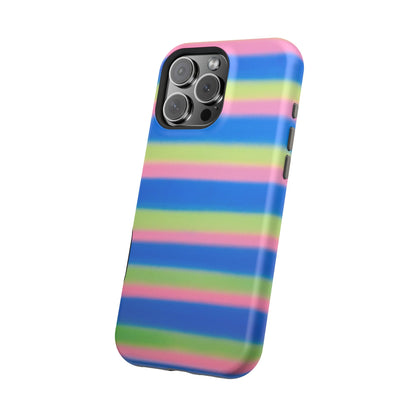MagSafe "sherbet stripes" airbrush iPhone case