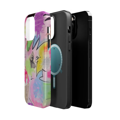 MagSafe "pastel static" airbrush iPhone case