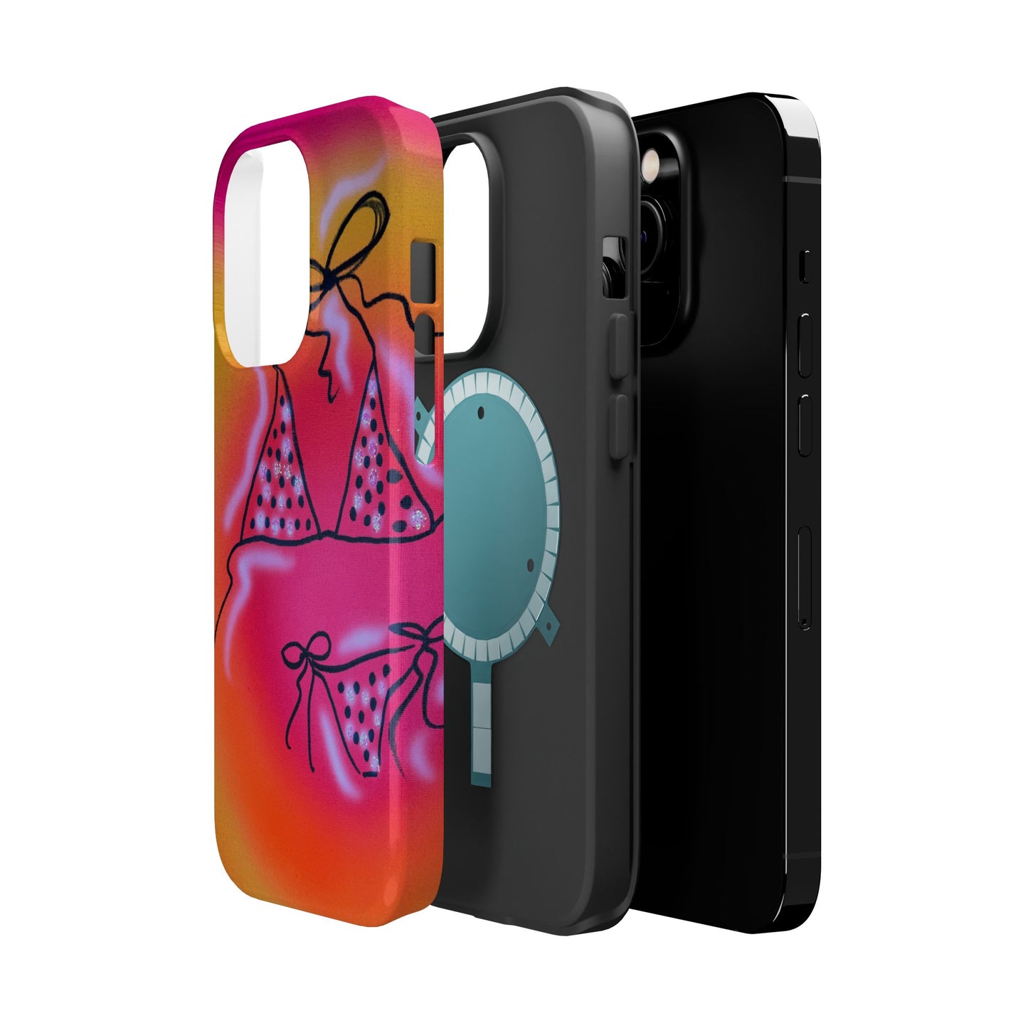 MagSafe "glitter bikini" airbrush iPhone case