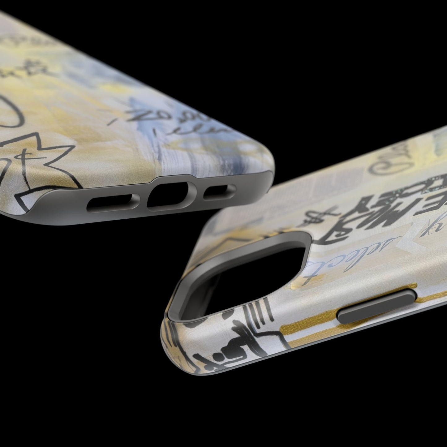 MagSafe "golden glacier" airbrush iPhone case