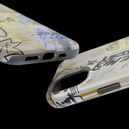 MagSafe "golden glacier" airbrush iPhone case