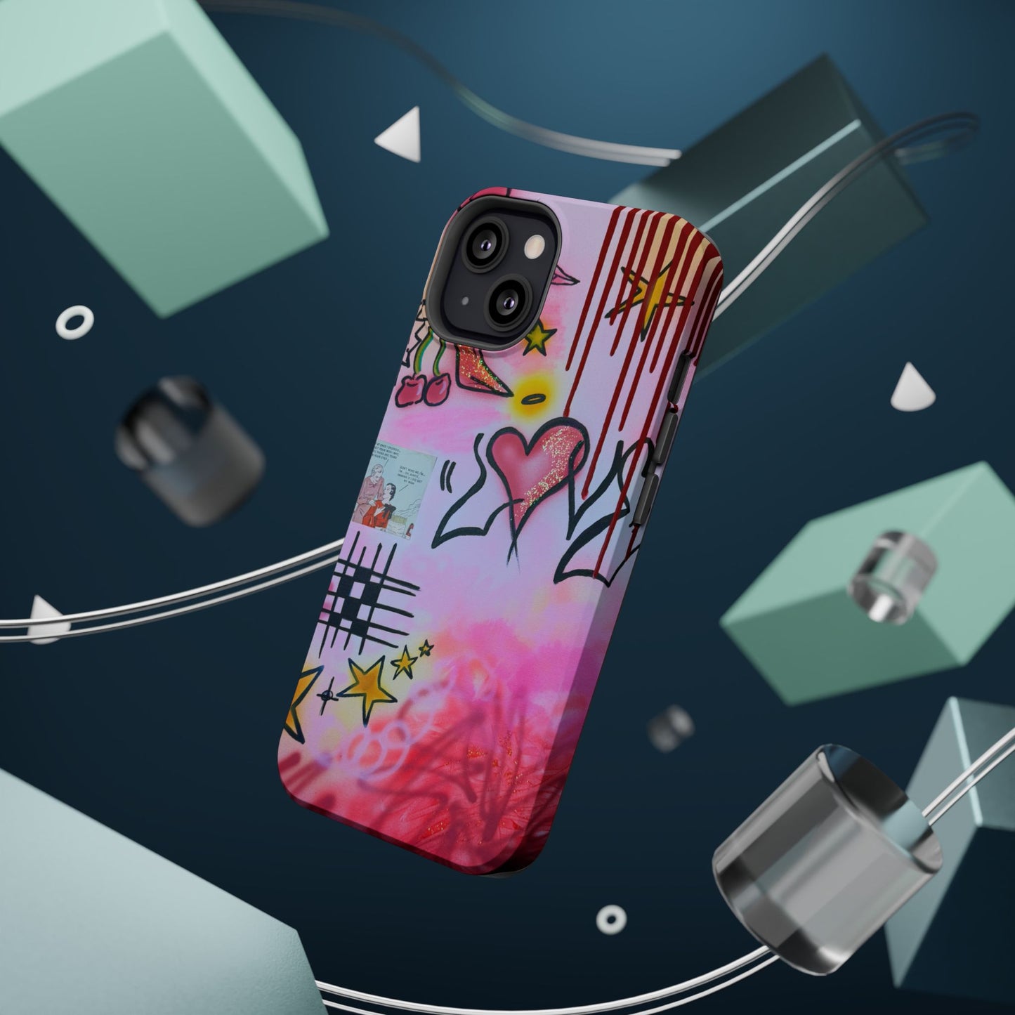 MagSafe "cherry. luvr" Airbrush iPhone-Hülle
