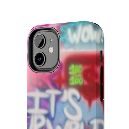 "it's ur WRLD" airbrush iPhone case