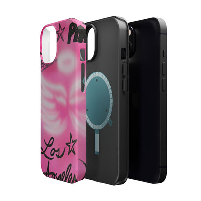 MagSafe "pinke Engelsflügel" Airbrush iPhone Hülle