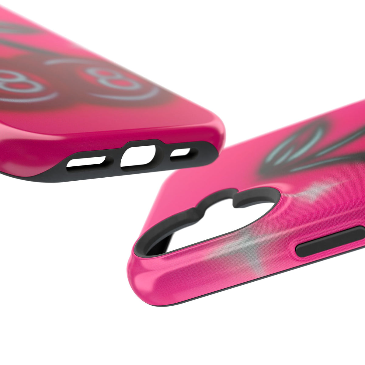 MagSafe "cherry 8ball" airbrush iPhone case