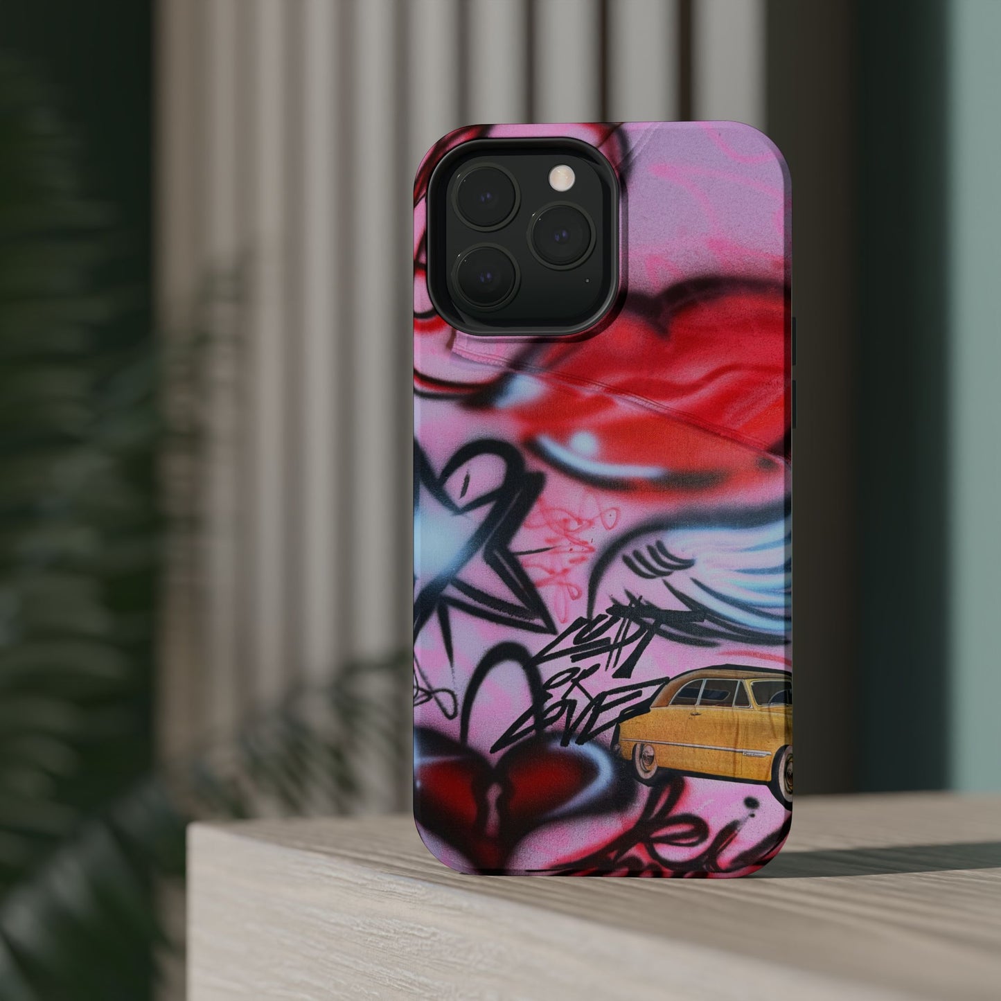 MagSafe "lust or love" airbrush iPhone case