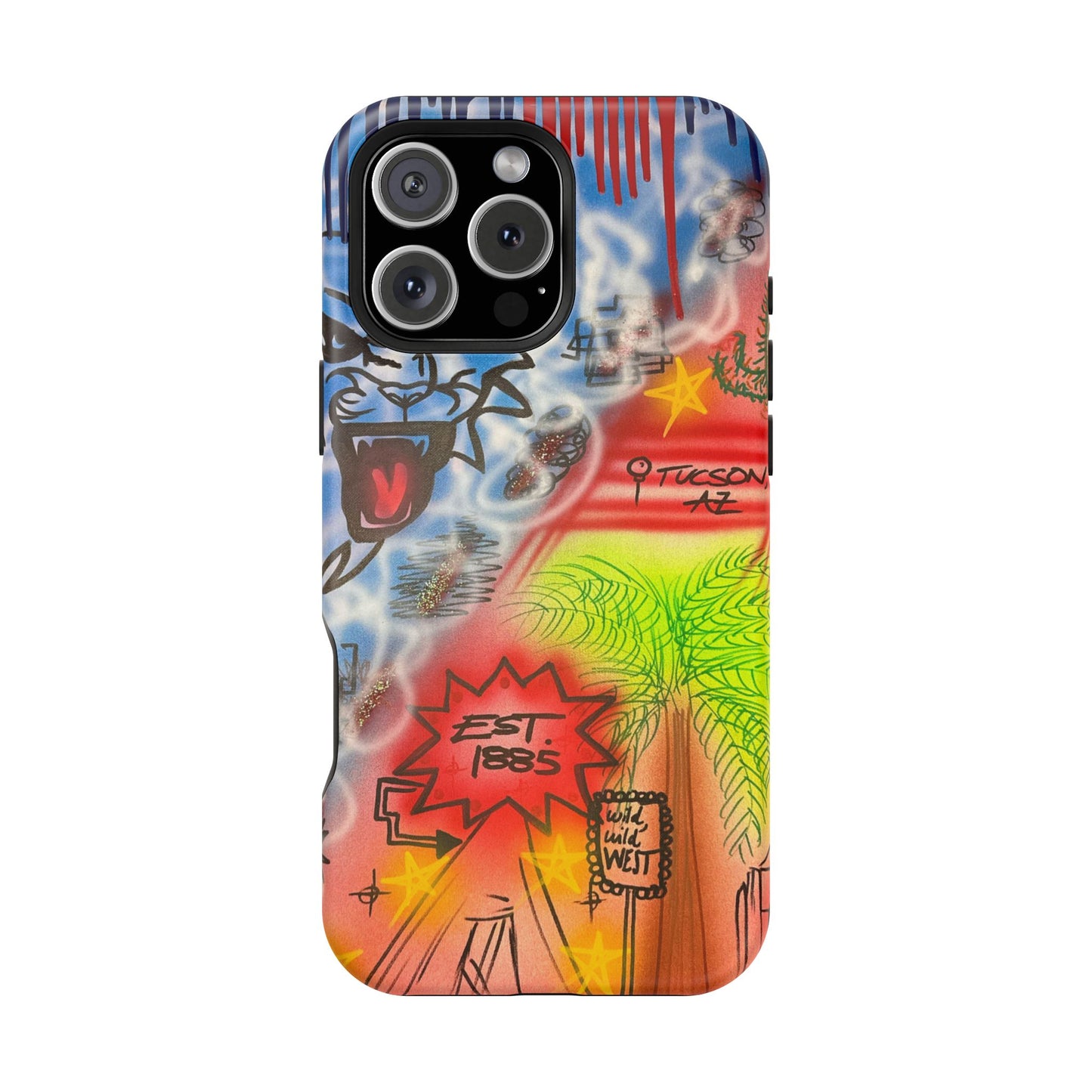 MagSafe Airbrush iPhone-Hülle „Tucson, AZ“