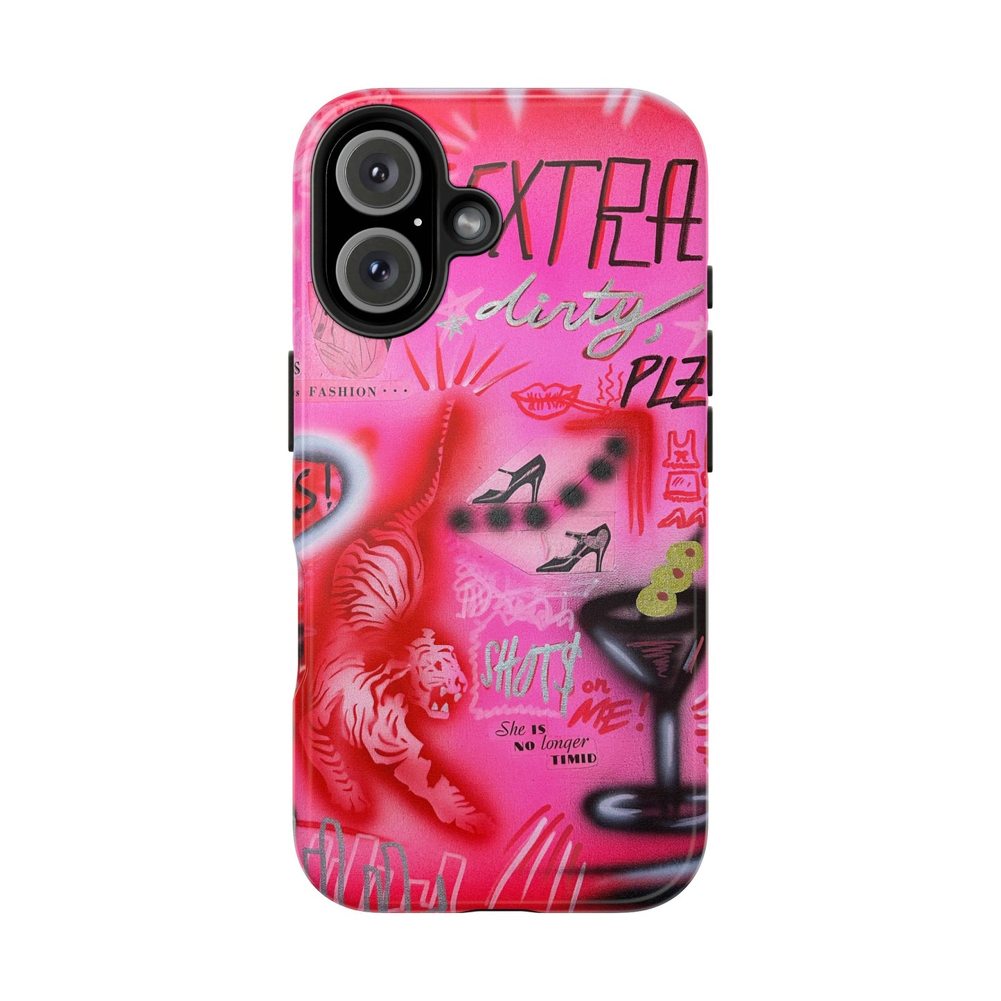 "extra dirty, plz!" airbrush iPhone case