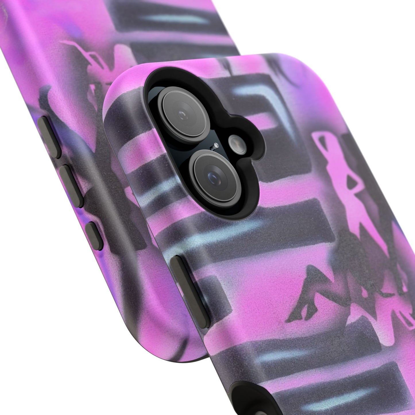 MagSafe "neon nights" airbrush iPhone case