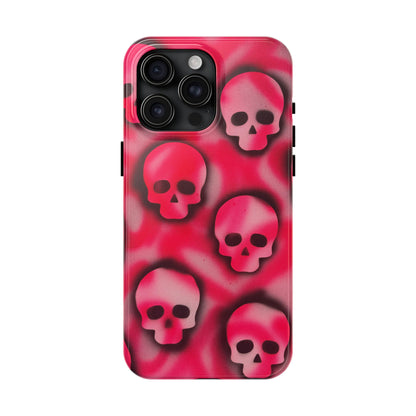 "pink skully" airbrush iPhone case