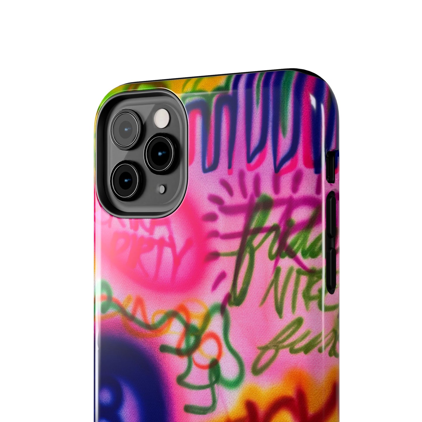 "colorful chaos" airbrush iPhone case