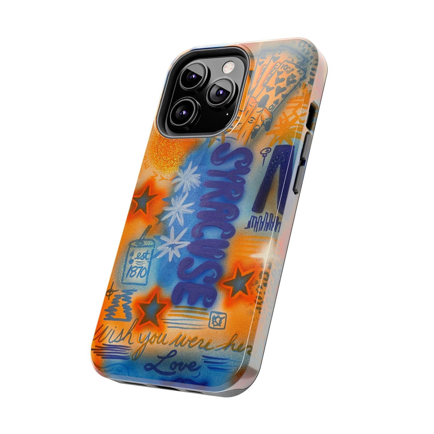 "syracuse" airbrush iPhone case