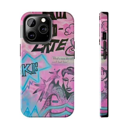 "avant le ski" airbrush iPhone case