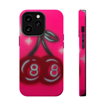 MagSafe "cherry 8ball" airbrush iPhone case