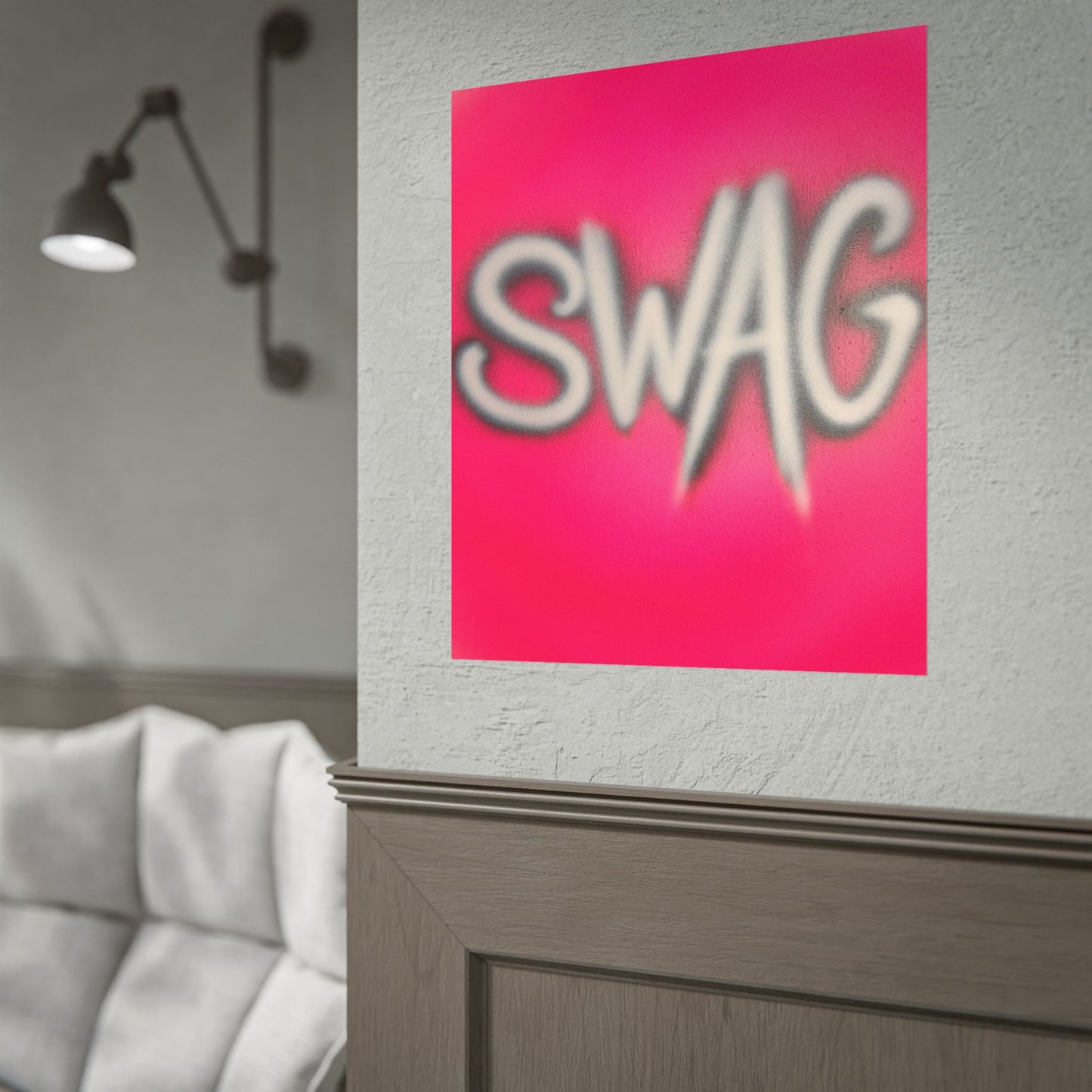 "SWAG" airbrush rolled print