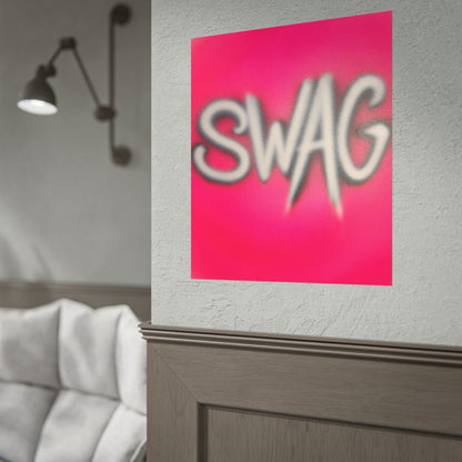 "SWAG" airbrush rolled print