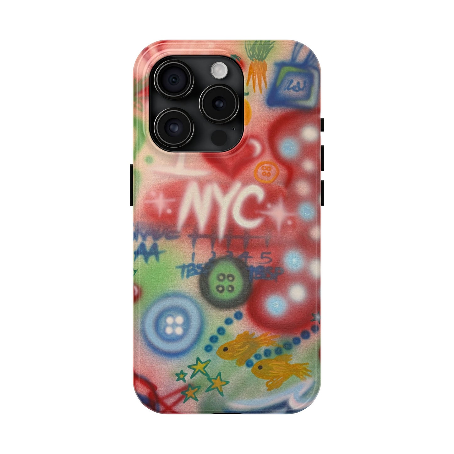 "i <3 NYC" airbrush iPhone case