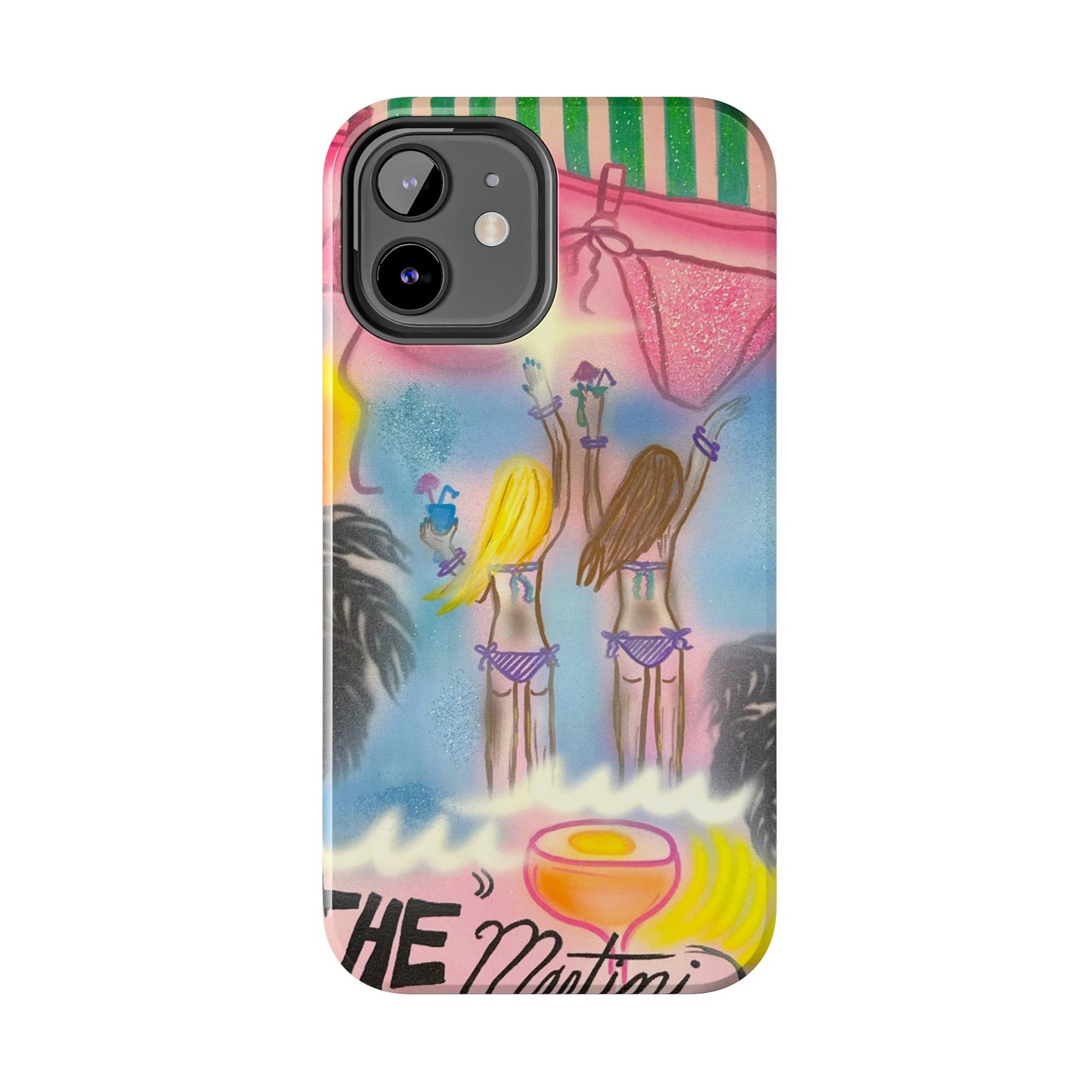 "kinis & tinis" airbrush iPhone case