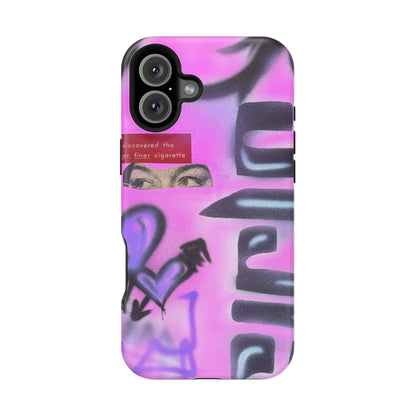 MagSafe "purple princess" airbrush iPhone case