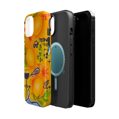 MagSafe Airbrush iPhone Hülle „citrus coastline“