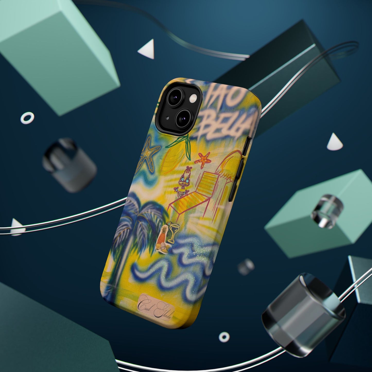 MagSafe "ciao bella" airbrush iPhone case