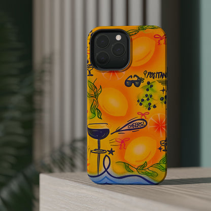 MagSafe Airbrush iPhone Hülle „citrus coastline“