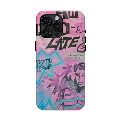 "avant le ski" airbrush iPhone case