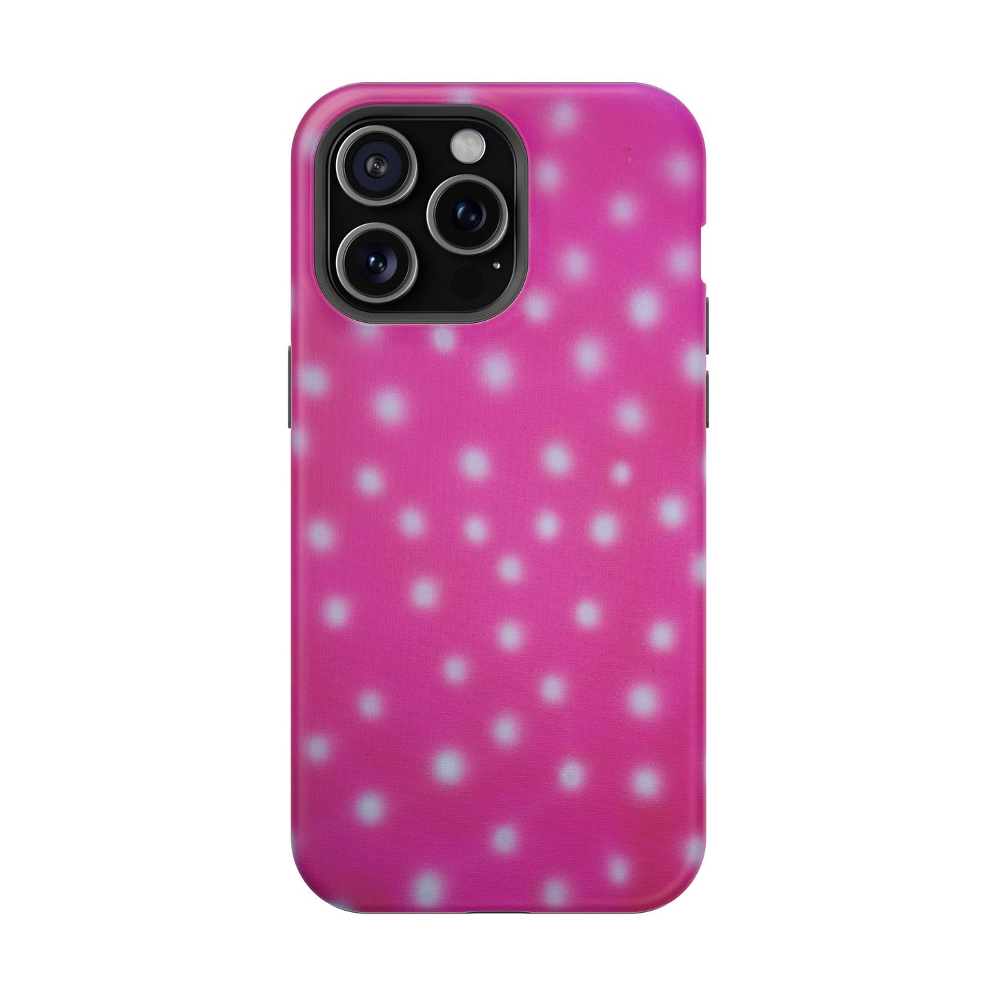 MagSafe "bubblegum polka dot" airbrush iPhone case