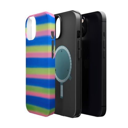 MagSafe "sherbet stripes" airbrush iPhone case