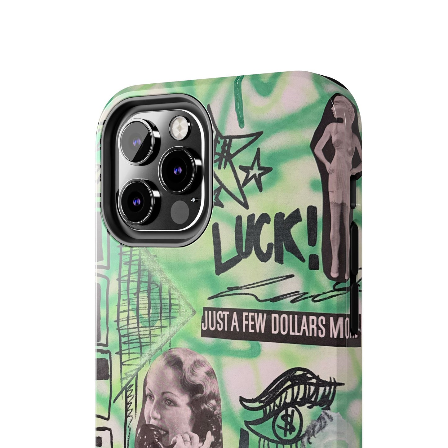 "lust over luck" airbrush iPhone case