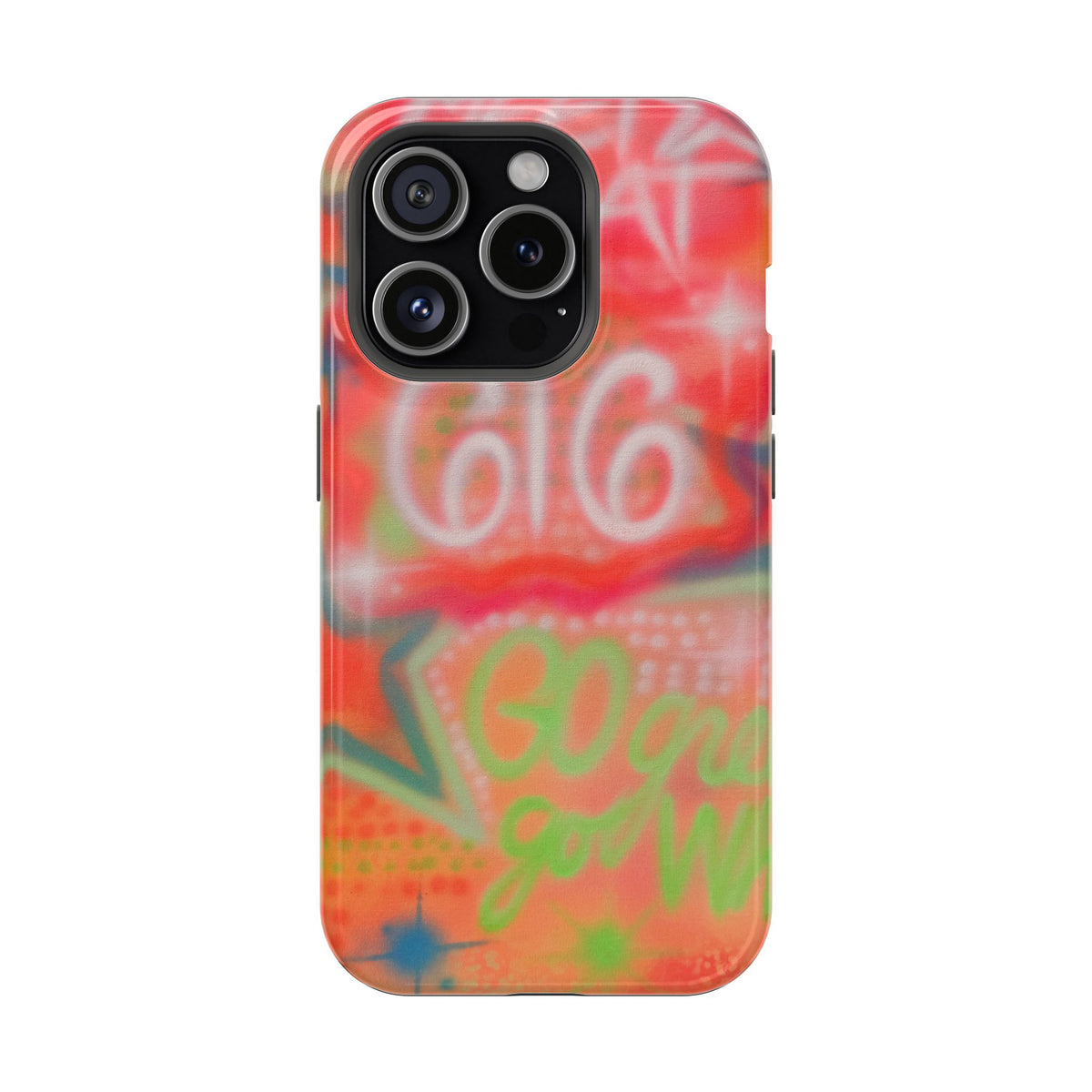 MagSafe custom @msualphaphi airbrush iPhone case