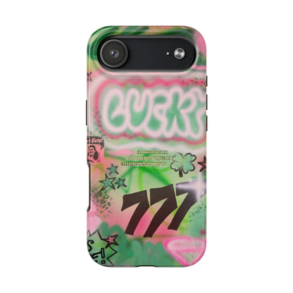 "so lucky" airbrush iPhone case