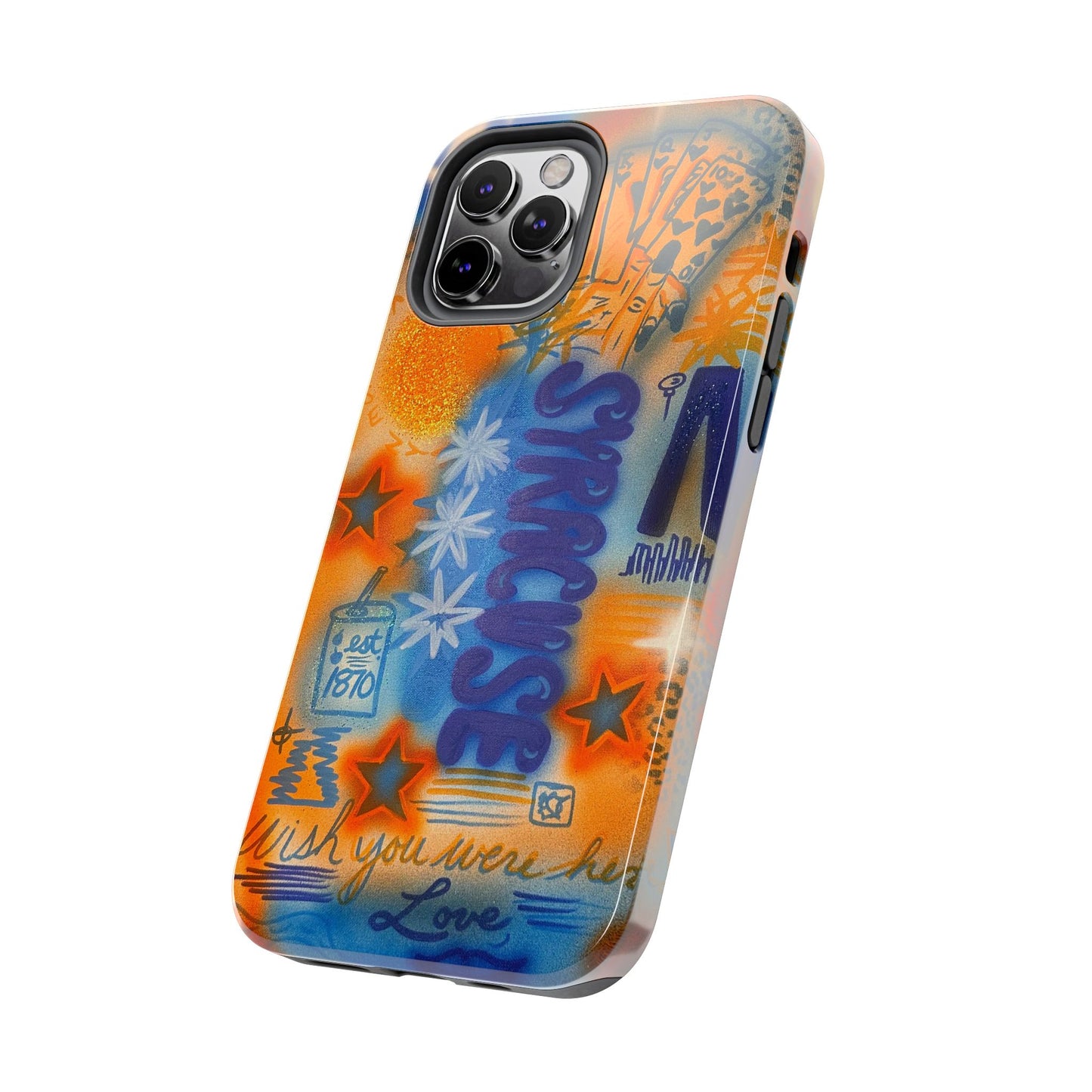 "syracuse" airbrush iPhone case