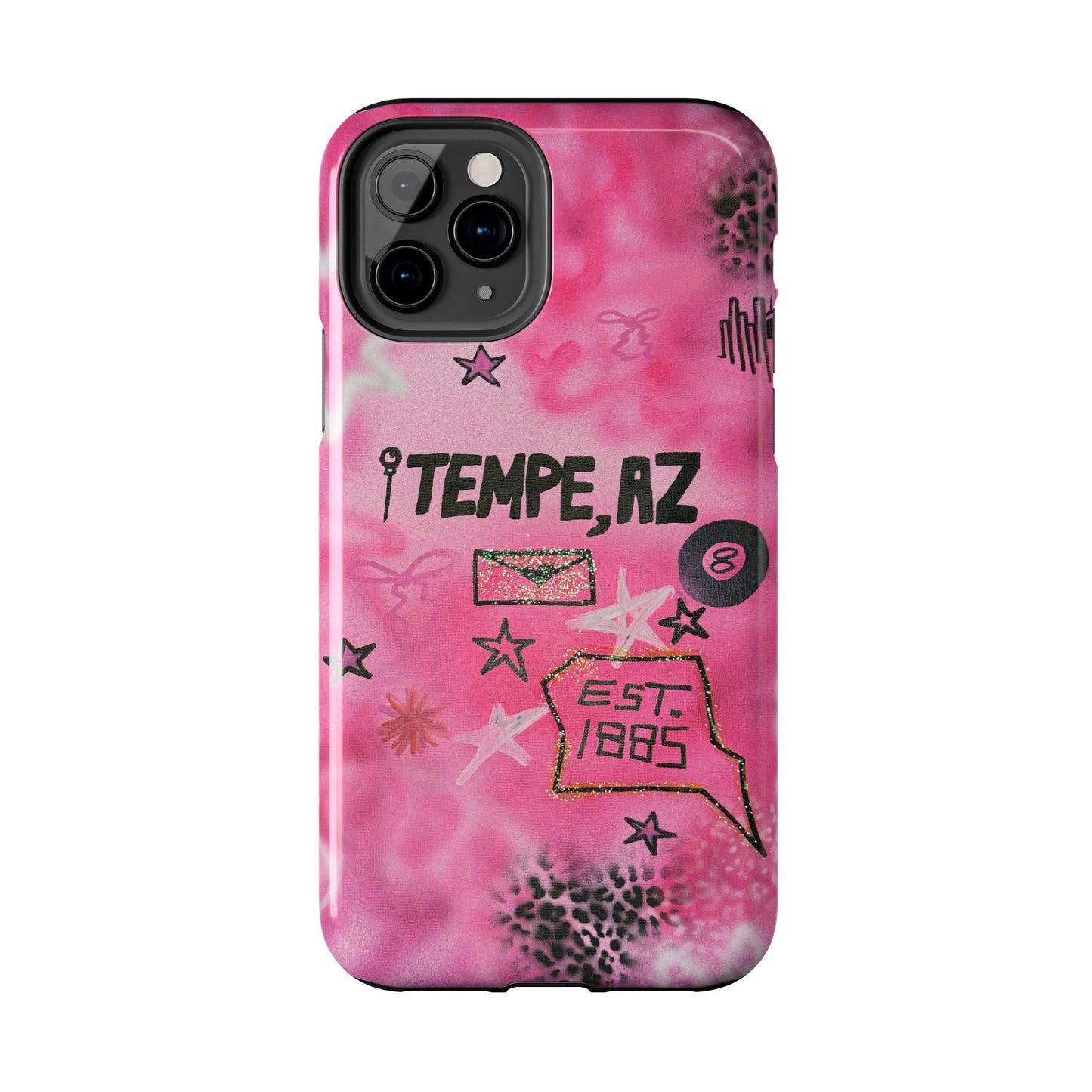 "tempe, az pt. 2" airbrush iPhone case