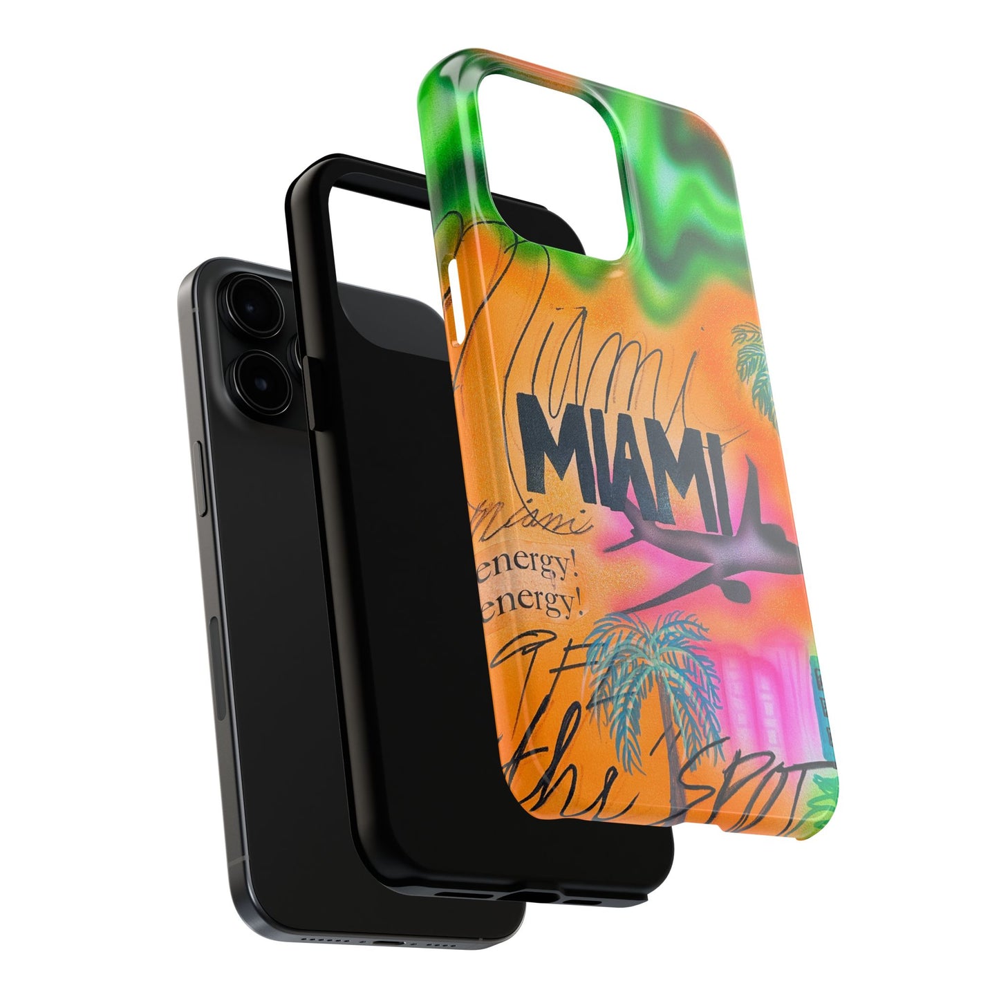 "miami, fl" airbrush iPhone case