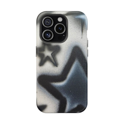 MagSafe "black & white stars" airbrush iPhone case