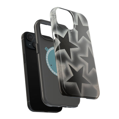 MagSafe "chrome stars" airbrush iPhone case