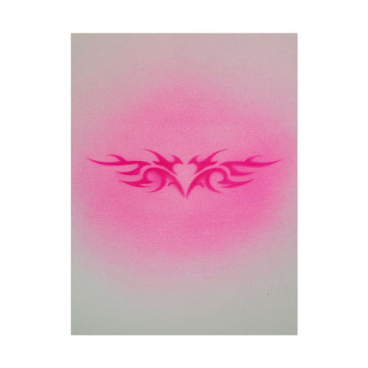 "trampstamp" airbrush rolled print